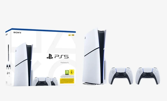 סוני פלייסטיישן 5 | Slim Blu-ray | PS5 Sony | מהדורת 2 בקרים
