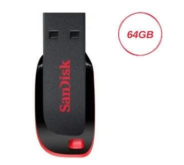 SanDisk Cruzer Blade 64GB | דיסק און קי סנדיסק | זיכרון נייד איכותי